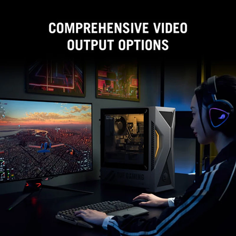 Ordinateur de jeu TUF Gaming T500 d'ASUS - Gris éclipse solaire (Core i5-13420H d'Intel/RAM 16 Go/SSD 1 To/RTX 3050)