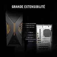 Ordinateur de jeu TUF Gaming T500 d'ASUS - Gris éclipse solaire (Core i5-13420H d'Intel/RAM 16 Go/SSD 1 To/RTX 3050)