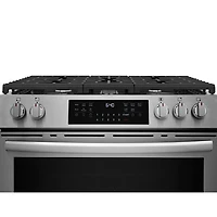 Frigidaire Gallery 30" 6.0 Cu.Ft. Fan Convection Freestanding Gas Air Fry Range (GCFG3059BF) - Stainless