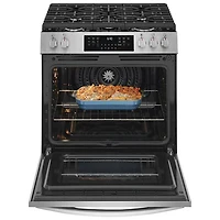 Frigidaire Gallery 30" 6.0 Cu.Ft. Fan Convection Freestanding Gas Air Fry Range (GCFG3059BF) - Stainless