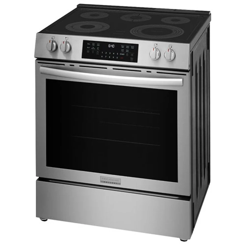 Frigidaire Gallery 30" 5.3 Cu.Ft. Fan Convection Freestanding Electric Air Fry Range (GCFE305CBF) -Stainless