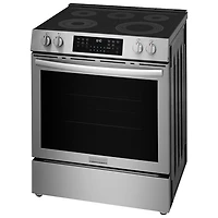 Frigidaire Gallery 30" 5.3 Cu.Ft. Fan Convection Freestanding Electric Air Fry Range (GCFE305CBF) -Stainless