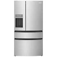 Réfrigérateur à quatre portes 26,3 pi³ 36 po avec distributeur d'eau et de glaçons de Frigidaire (FRMS2733AV) - Inox