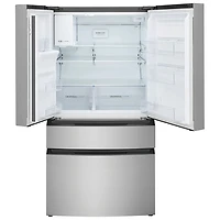 Réfrigérateur à quatre portes 26,3 pi³ 36 po avec distributeur d'eau et de glaçons de Frigidaire (FRMS2733AV) - Inox
