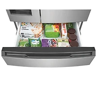 Réfrigérateur à quatre portes 26,3 pi³ 36 po avec distributeur d'eau et de glaçons de Frigidaire (FRMS2733AV) - Inox