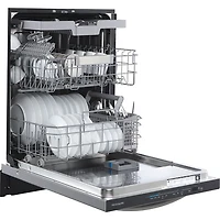 Frigidaire 24" 49dB Built-In Dishwasher with Stainless Steel Tub & Third Rack (FDSH4502BF) - Stainless