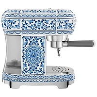 Smeg Manual Espresso Machine - Dolce & Gabanna Collection - Blue Mediterraneo