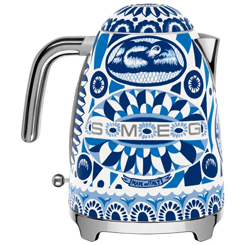 Smeg 50's Style Electric Kettle - 1.7L - Dolce & Gabanna Collection - Blue Mediterraneo