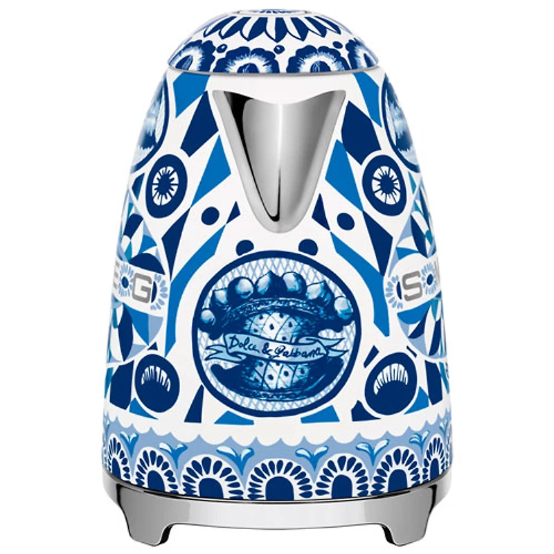 Smeg 50's Style Electric Kettle - 1.7L - Dolce & Gabanna Collection - Blue Mediterraneo