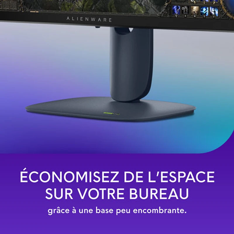 Moniteur de jeu DEL IPS 4 ms 180 Hz de 27 po d'Alienware (AW2725DM) - Noir