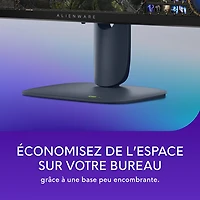 Moniteur de jeu DEL IPS 4 ms 180 Hz de 27 po d'Alienware (AW2725DM) - Noir