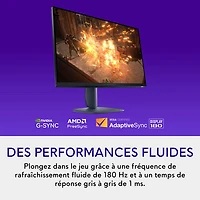 Moniteur de jeu DEL IPS 4 ms 180 Hz de 27 po d'Alienware (AW2725DM) - Noir