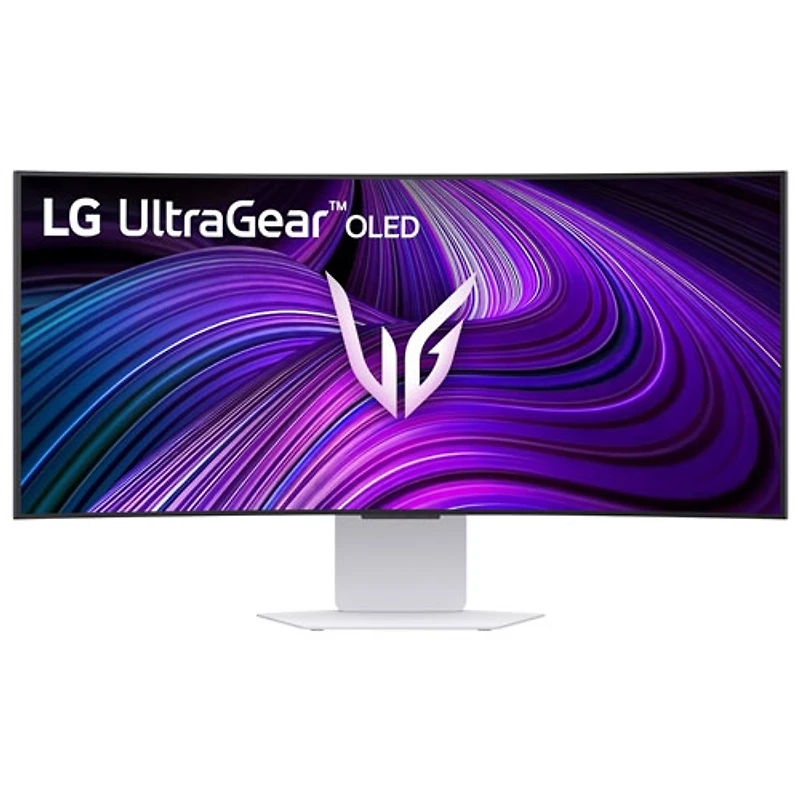 LG UltraGear 34" WQHD 240Hz 0.03ms GTG Curved OLED G-Sync FreeSync Gaming Monitor (34GX90SA-W) - White