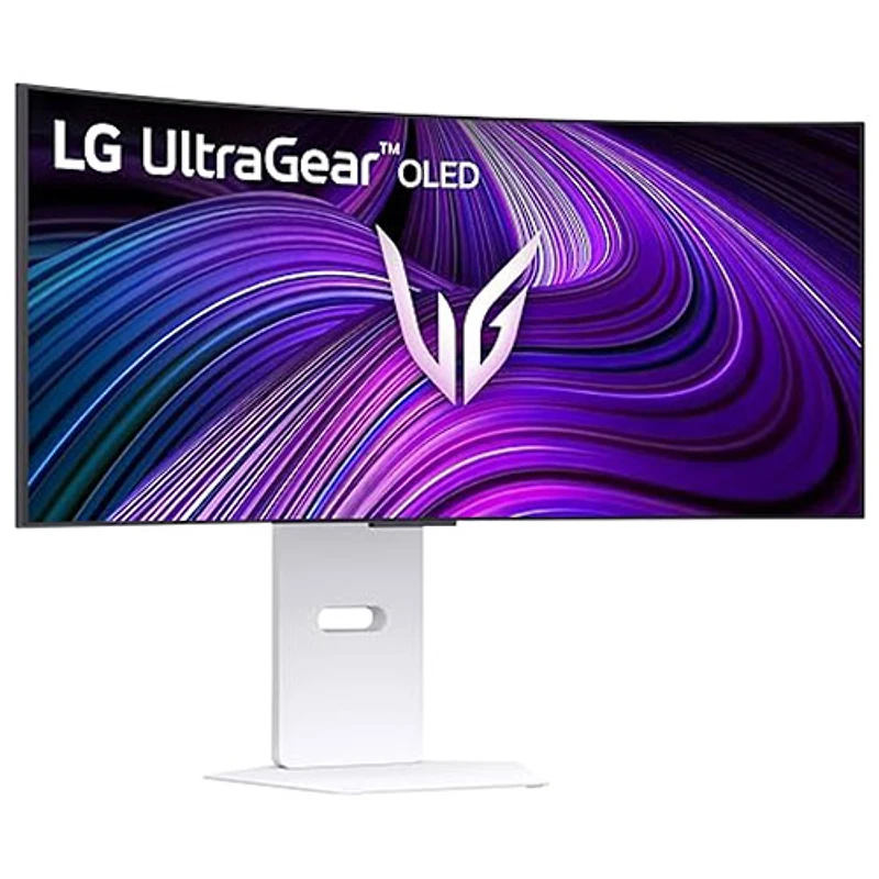 LG UltraGear 34" WQHD 240Hz 0.03ms GTG Curved OLED G-Sync FreeSync Gaming Monitor (34GX90SA-W) - White