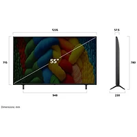 LG 55" NANO80AUA Series NanoCell AI NANO80 4K UHD HDR LED Smart TV (55NANO80AUA) - 2025