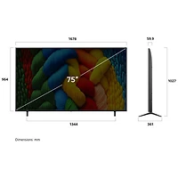 Téléviseur intelligent DEL HDR UHD 4K de 75 po NanoCell AI NANO80 série NANO80AUA de LG (75NANO80AUA) - 2025