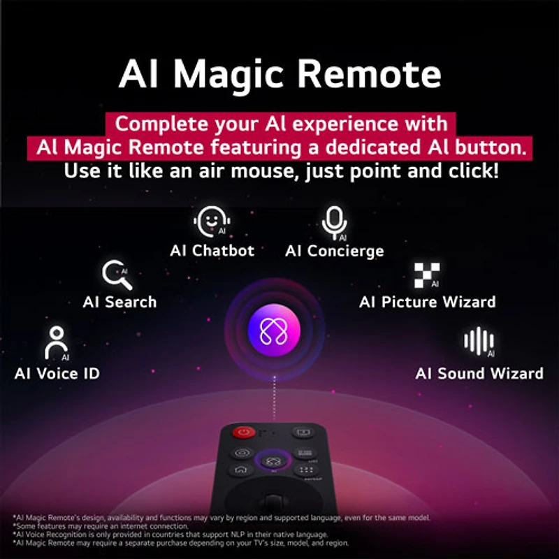 Téléviseur intelligent DEL HDR UHD 4K de 86 po NanoCell AI NANO80 série NANO80AUA de LG (86NANO80AUA) - 2025