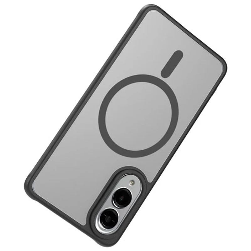 TUFF8 Glide Guard Fitted Hard Shell Case with Magsafe for Galaxy S25 Edge - Smoke Black
