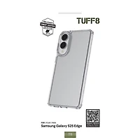 TUFF8 Fitted Hard Shell Case for Galaxy S25 Edge - Clear