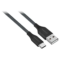 Insignia 3m/1.8 m/1.2m Braided USB-C to USB-A Cables (NS-MCACAB3-C) - Set of 3 -Charcoal - Only at Best Buy