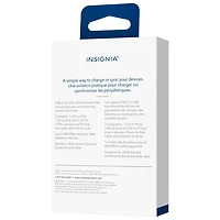 Insignia 3m/1.8 m/1.2m Braided USB-C to USB-A Cables (NS-MCACAB3-C) - Set of 3 -Charcoal - Only at Best Buy