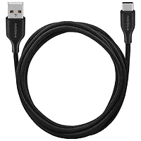 Insignia 1.8m (5.9 ft.) Braided USB-C to USB-A Cable (NS-MCA6CAB2-C) - 2 Pack - Charcoal - Only at Best Buy