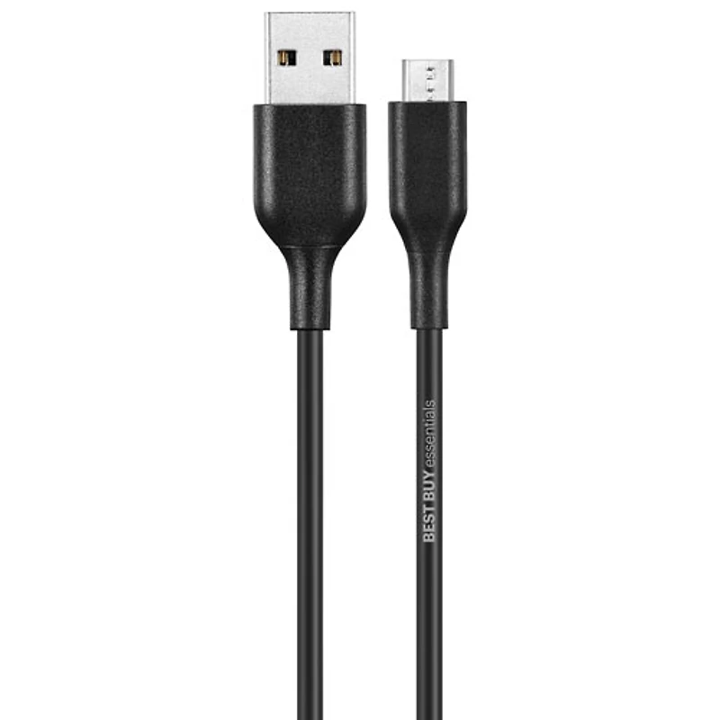 Best Buy Essentials 1.5m (4.9 ft.) Braided MicroUSB to USB-C (BE-MMA522K-C) - Black - Only at Best Buy
