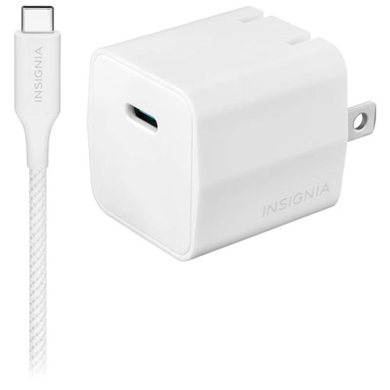Insignia 20W USB-C Wall Charger Kit (NS-MW320C1W24B-C) - White - Only at Best Buy