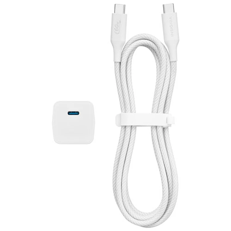Insignia 20W USB-C Wall Charger Kit (NS-MW320C1W24B-C) - White - Only at Best Buy