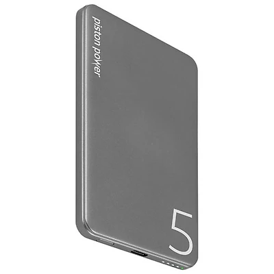 LOGiiX Piston Power 5000 mAh USB-C Power Bank - Graphite Grey