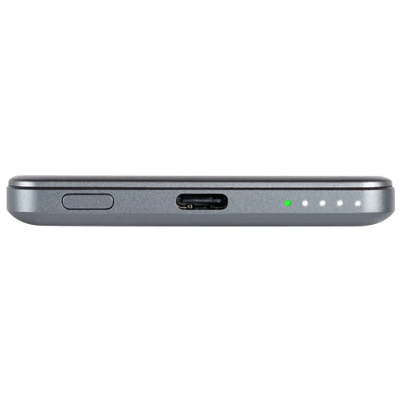 LOGiiX Piston Power 5000 mAh USB-C Power Bank - Graphite Grey