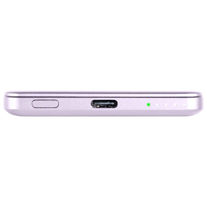Chargeur portable USB-C de 5000 mAh Piston Power de LOGiiX - Lavande