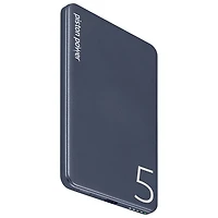 Chargeur portable USB-C de 5000 mAh Piston Power de LOGiiX - Bleu minuit