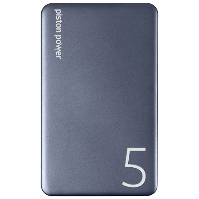 Chargeur portable USB-C de 5000 mAh Piston Power de LOGiiX - Bleu minuit