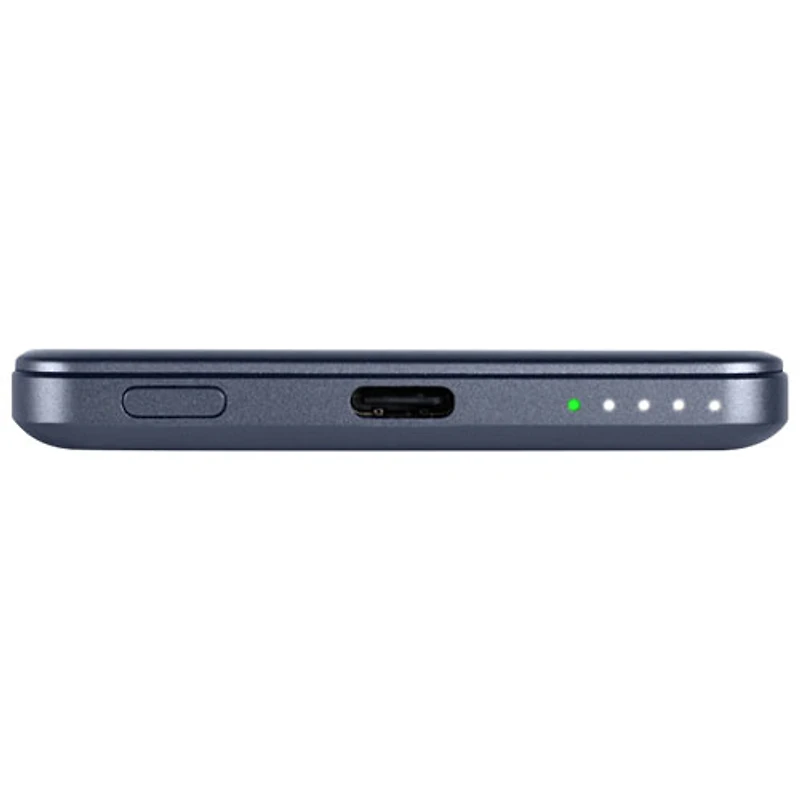 Chargeur portable USB-C de 5000 mAh Piston Power de LOGiiX - Bleu minuit