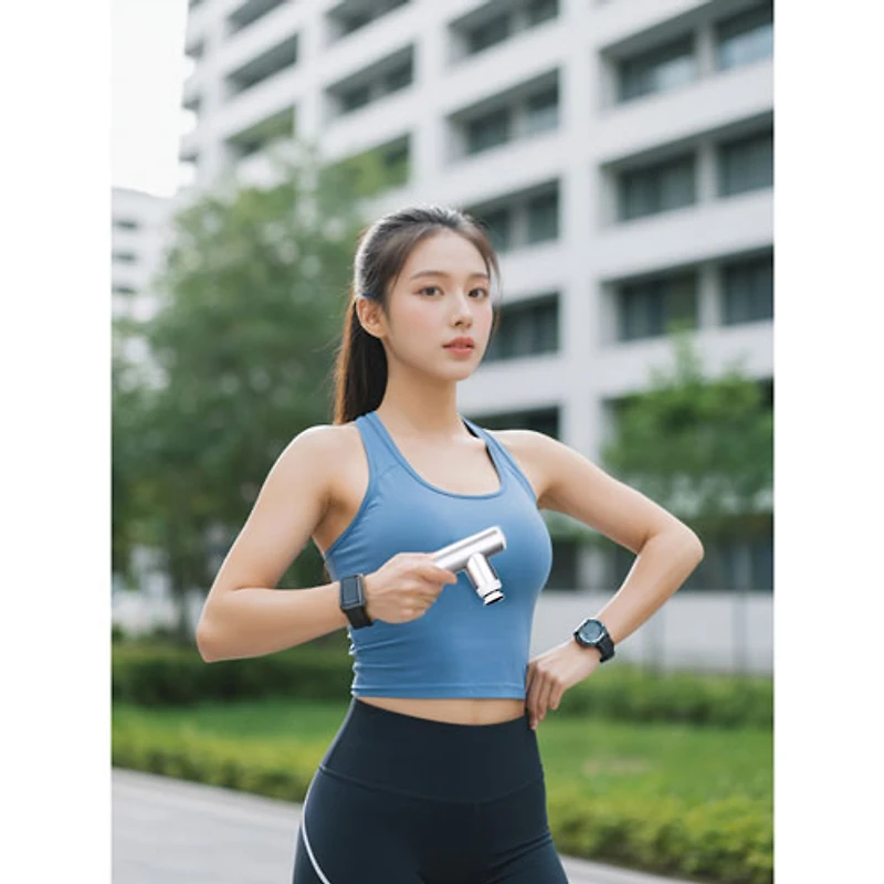 Appareil de massage 3 portatif à percussions Mini 3 de KICA - Argent