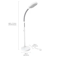 Verilux HappyLight Duo 2-in-1 Light Therapy Floor Lamp - White