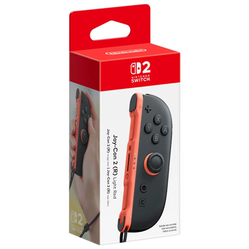 Manette droite Joy-Con 2 pour Nintendo Switch 2 - Rouge clair