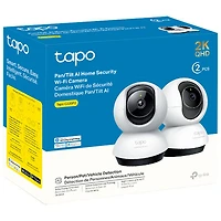 TP-Link Tapo C220P2 AI Semi-Wireless Indoor 2K QHD Security Camera - 2-Pack - White - Only at Best Buy