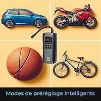 GekoGear AirFlux 100 Portable Air Pump with Power Bank