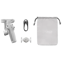 Stabilisateur à cardan Osmo Mobile 7 de DJI pour téléphone intelligent - Gris pâle