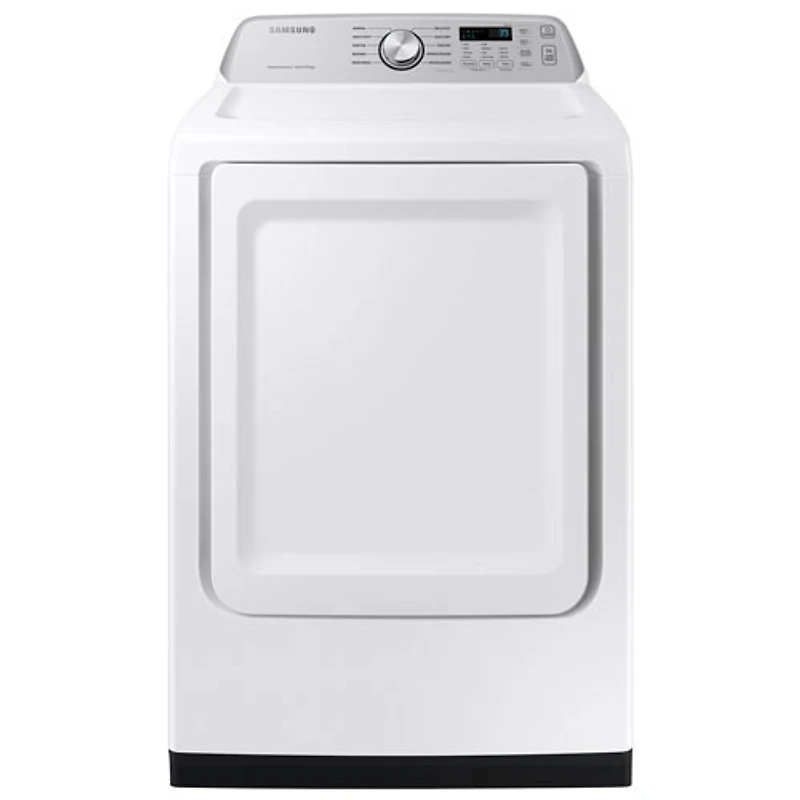 Boîte ouverte - Sécheuse électrique intelligente de 7,4 pi³ de Samsung (DVE47CG3500WAC) - Blanc