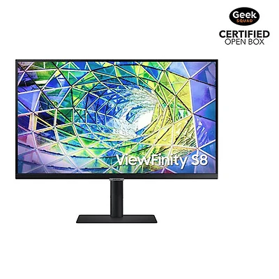 Open Box - Samsung 27" 4K Ultra HD 60Hz 5ms GTG IPS LCD Monitor (LS27A804UJNXGO) - Black