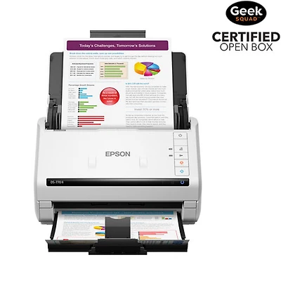 Open Box - Epson DS-770 II Document Scanner (B11B262201) - White
