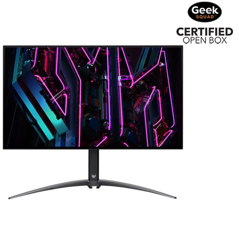 Boîte ouverte - Moniteur de jeu FreeSync DELO WQHD 240 Hz GTG 0,03 ms de 27 po Predator d'Acer (X27U BMIIPRUZX) - Noir