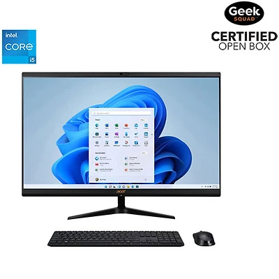 Open Box - Acer 27" All-in-One PC (Intel Core i5-12450H/512GB SSD/16GB RAM/Windows 11)