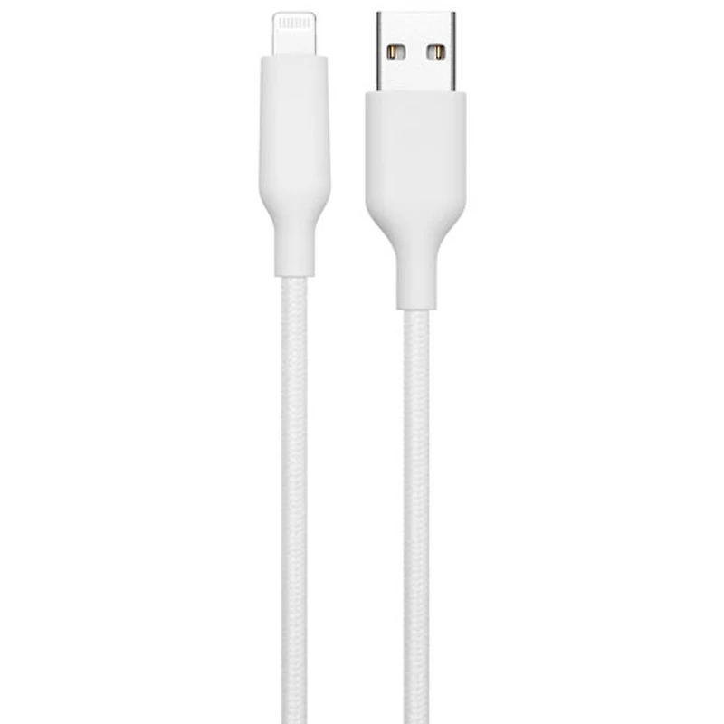 Câble tissé USB-A à Lightning de 1,8 m (5,9 pi) de Best Buy Essentials (BE-MCA6ALW-C) - Exclusivité Best Buy