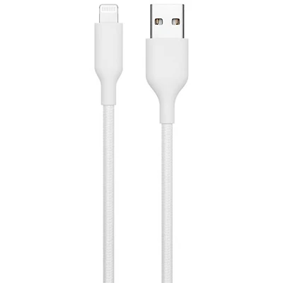 Câble tissé USB-A à Lightning de 1,2 m (3,9 pi) de Best Buy Essentials (BE-MCA4ALW-C) - Exclusivité Best Buy