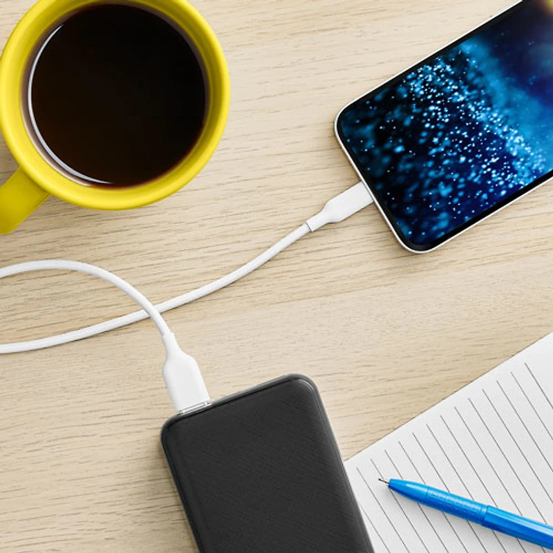 Câble tissé USB-A à Lightning de 1,2 m (3,9 pi) de Best Buy Essentials (BE-MCA4ALW-C) - Exclusivité Best Buy