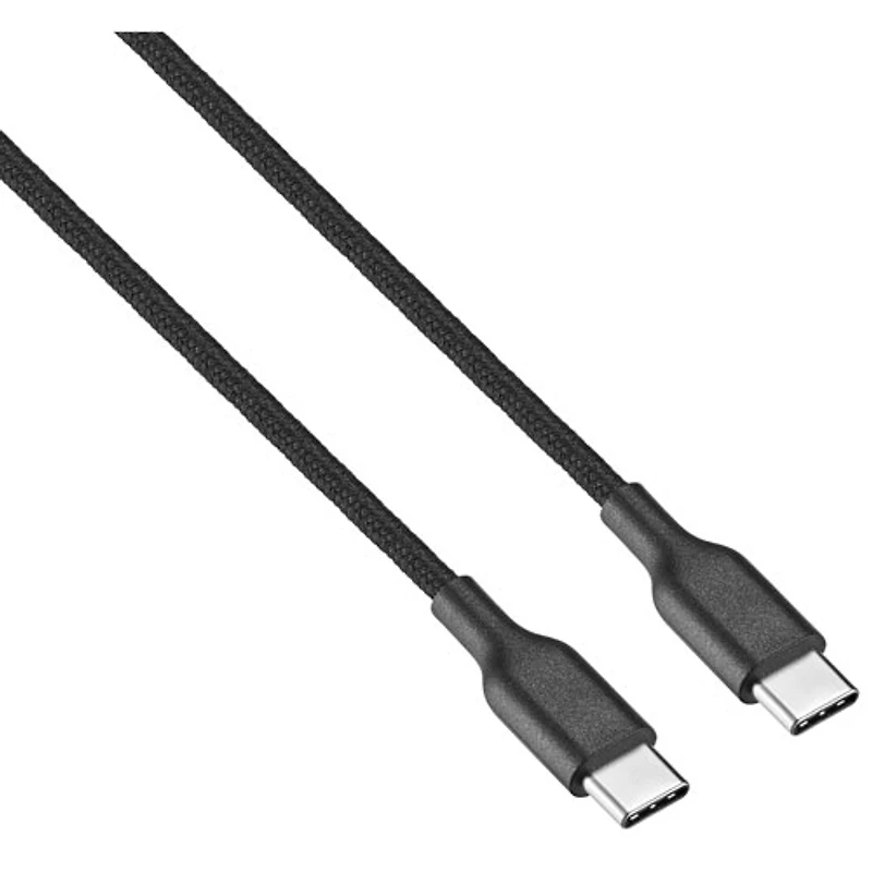 Câble tissé USB-C de 1,8 m (5,9 pi) de Best Buy Essentials (BE-MCA6CCB-C) - Noir - Exclusivité Best Buy